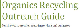 Organics recycling outreach guide heading